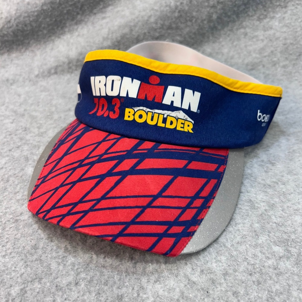 Ironman 70.3 Boulder Unisex Blue Boco Gear Athletic Running Visor OSFM